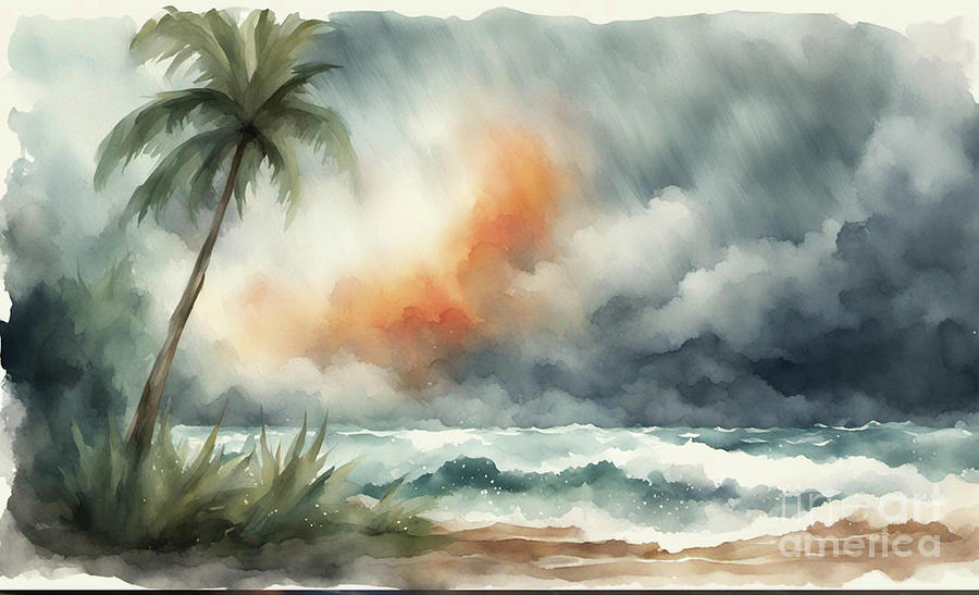 Tropical Storm Digital Art by Jim Hatch