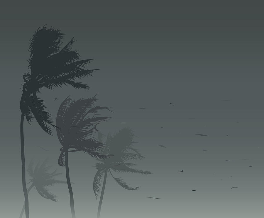 Tropical storm Drawing by Timoph