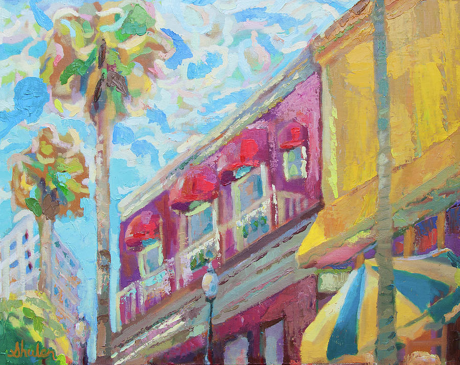 Tropical Sunny Day Painting by Nancy Shuler