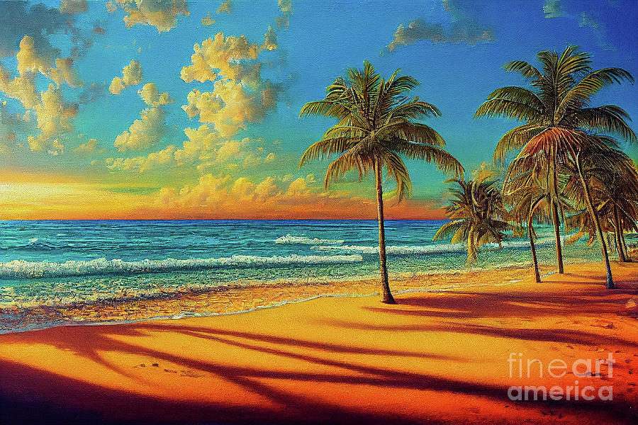 Tropical Sunset Digital Art by Billy Bateman