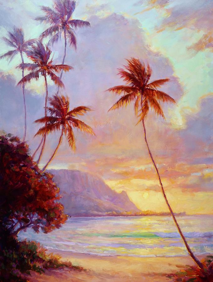 Beach Painting - Tropical Sunset by Jenifer Prince