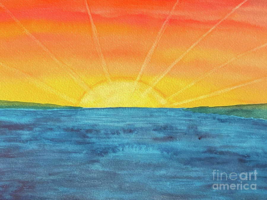 Tropical Sunset Painting by Lisa Neuman - Fine Art America