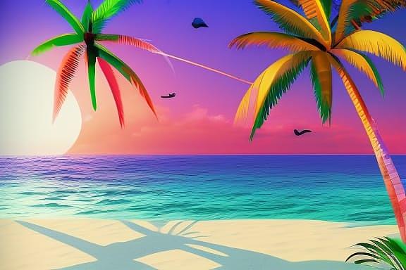 Tropical Sunset Vibe Digital Art by Lisa Pearlman