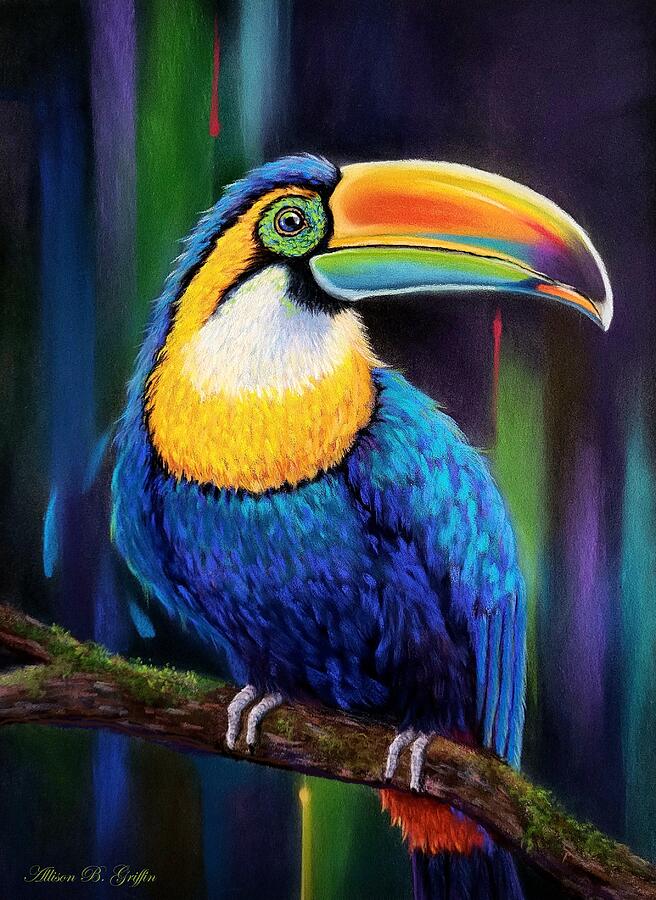 Toucan Pastel - Tropical Toucan by Allison Griffin