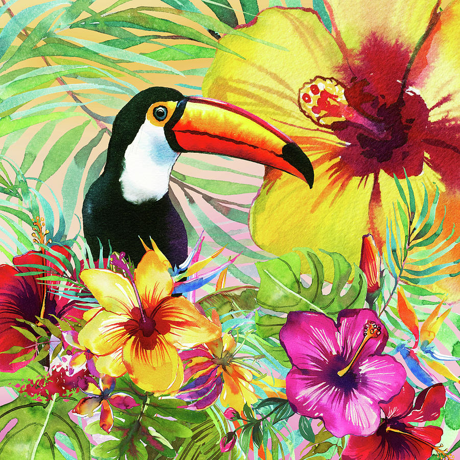 Tropical Toucan Digital Art by HH Photography of Florida