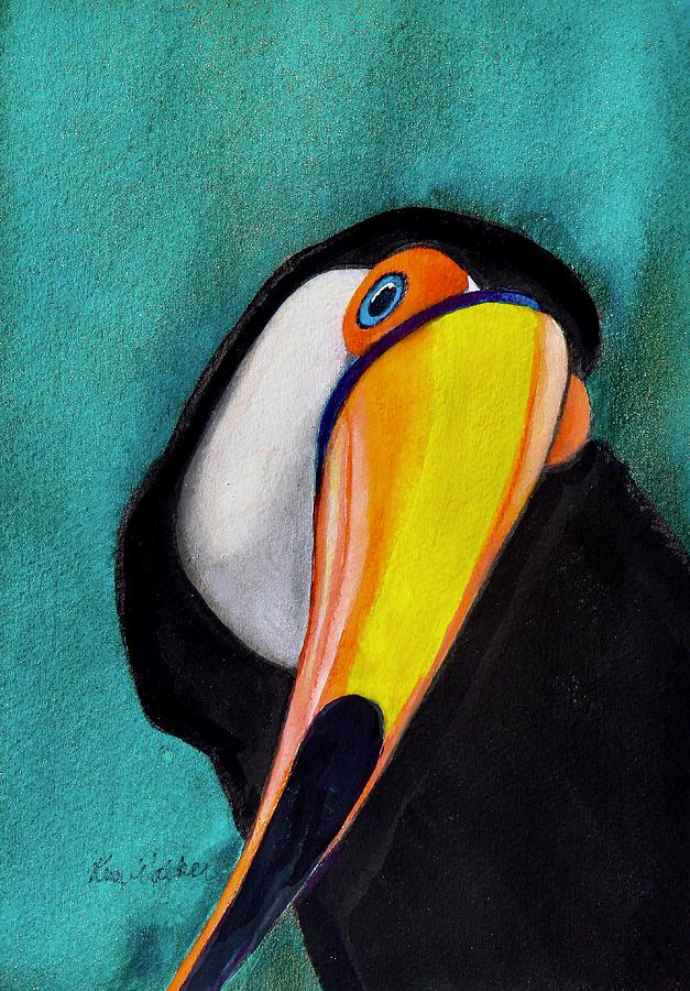 Tropical Tuck Watercolor Painting by Kimberly Walker