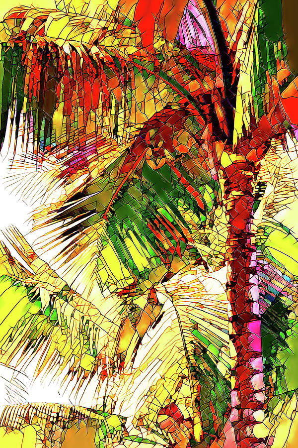 Tropical vibes abstract Digital Art by Tatiana Travelways
