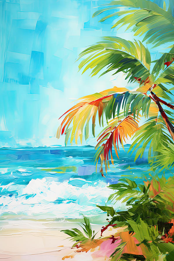 Tropical Wall Art Painting by Lourry Legarde