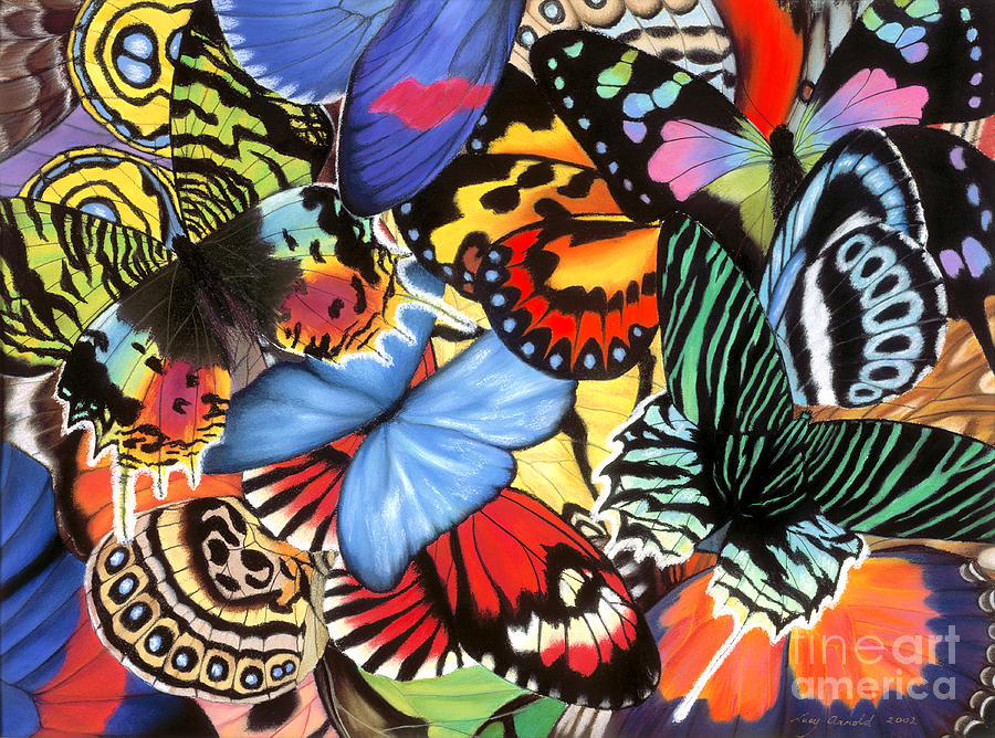 Tropical Wings Painting by Lucy Arnold