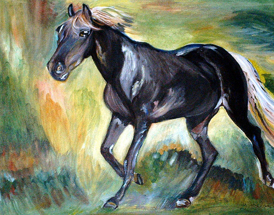 Trot Painting by Genevieve Holland