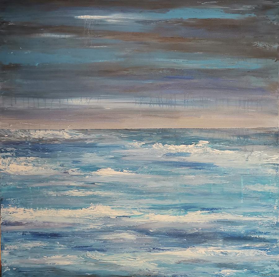 Unruhiges Meer Painting by Szatmari Art - Pixels