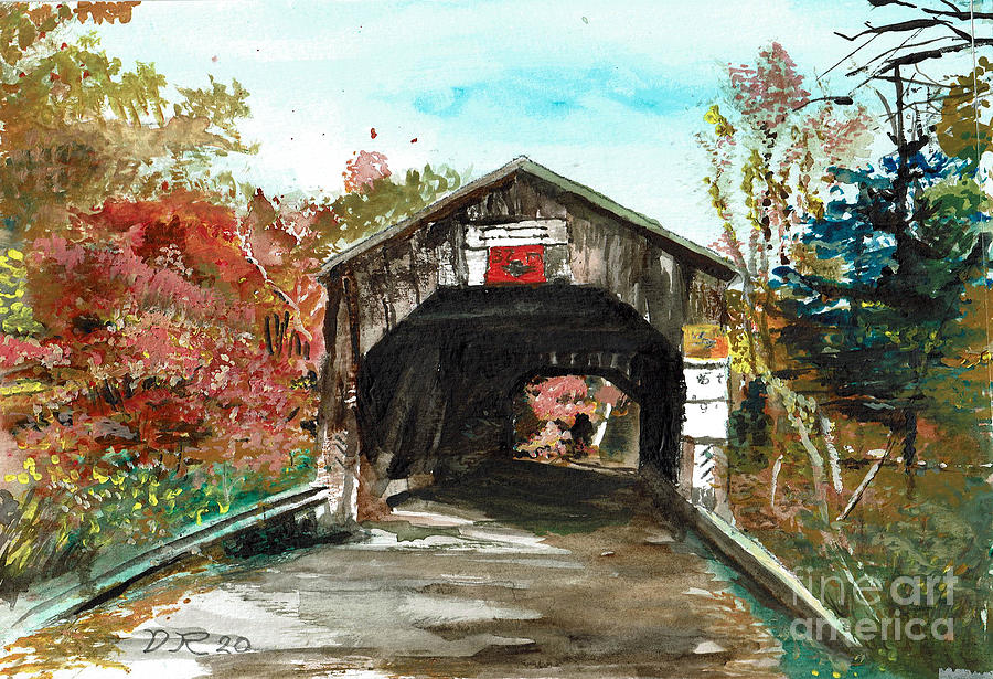 Trout Creek covered bridge #5 Moor's Mill, Waterford Painting by ...