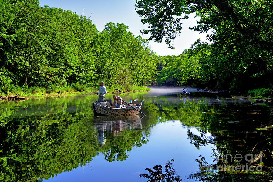 Trout Fishing on the South Fork Photograph by Shelia Hunt