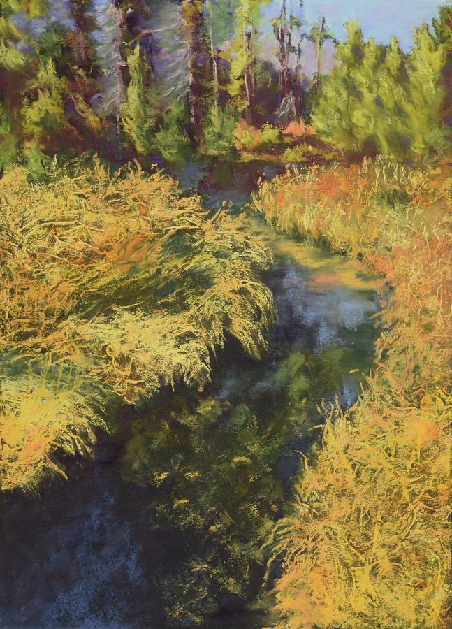 Trout Stream Painting by Nancy Jolley
