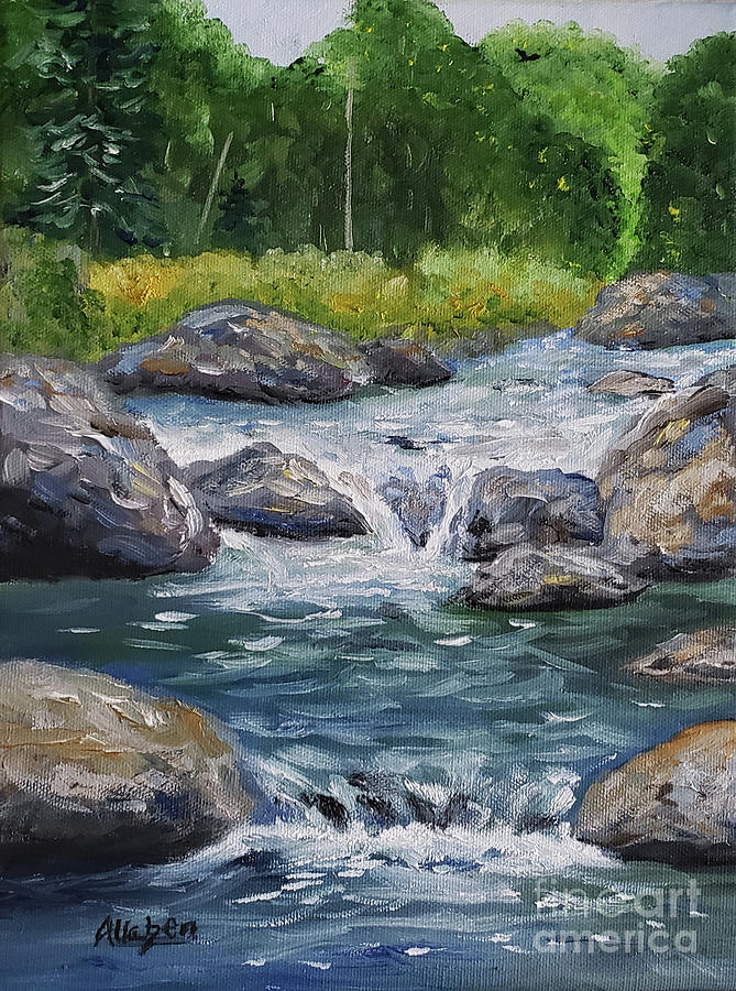 Trout Water Painting by Stanton Allaben