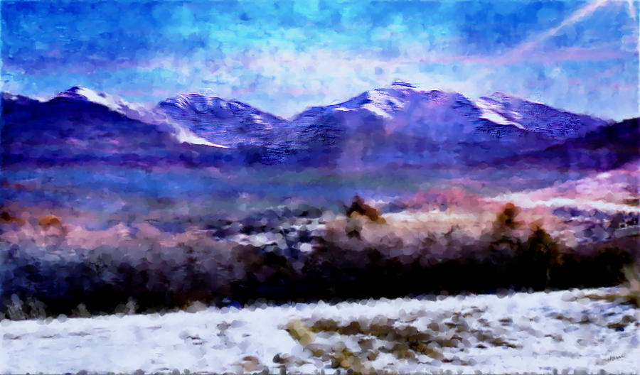 Truchas December Morning I Mixed Media by Anastasia Savage Ealy
