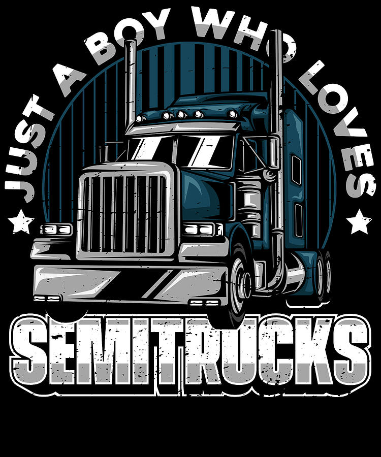 Truck Driver Trucker Big Rig Trucking Semi Truck Digital Art By Crazy Squirrel Fine Art America 