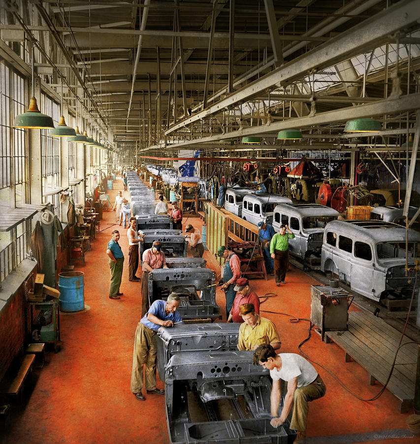 Truck - Factory - Some assembly required 1942 Photograph by Mike Savad