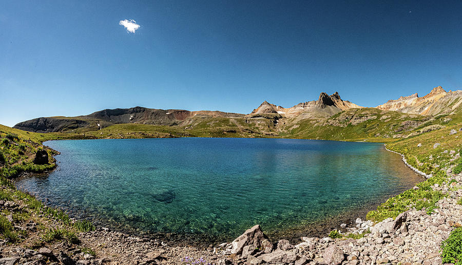 Ice lake in Colorado backcountry Photograph by Greg Wyatt