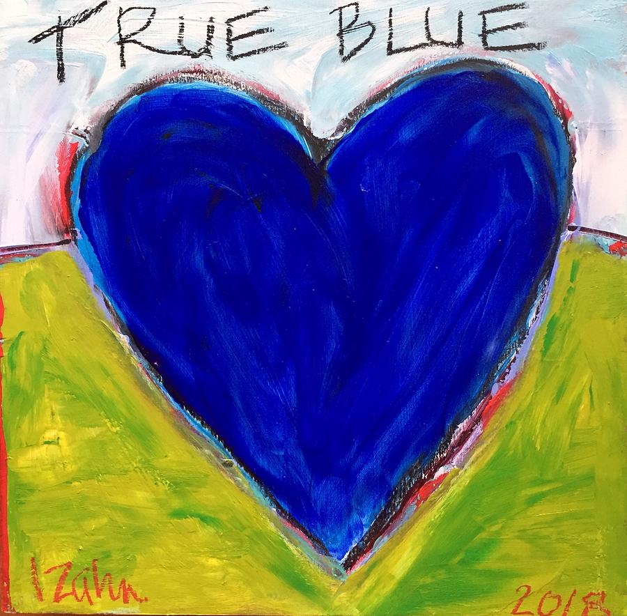 True Blue Mixed Media by Lynda Zahn