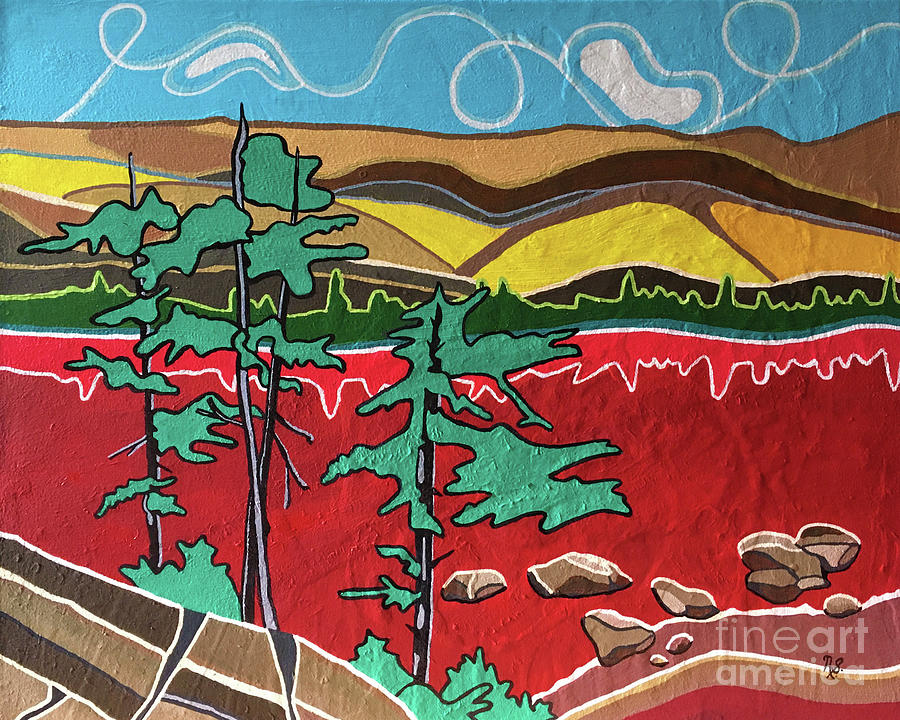 True North Algonquin 1 Painting by Nina Silver