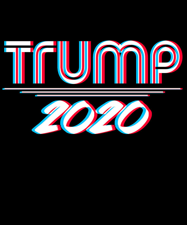 Trump 2020 3D Effect Digital Art by Flippin Sweet Gear