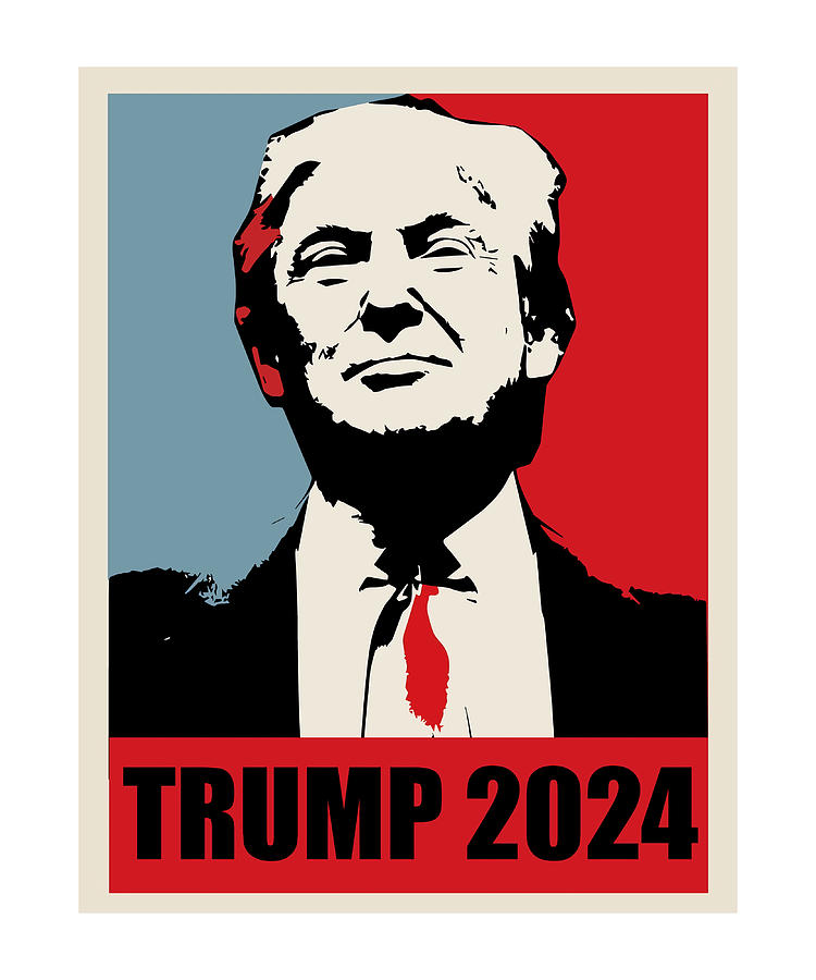 Trump 2024 Campaign Tee Poster Summer Painting By Cox Patel Fine Art   Trump 2024 Campaign Tee Poster Summer Cox Patel 