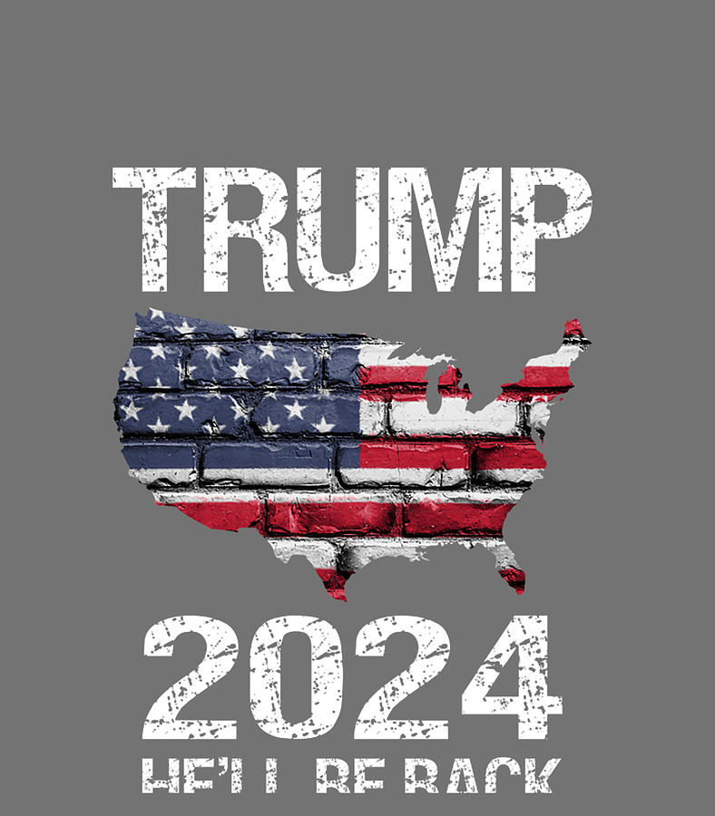 Trump 2024 Hell Be Back Digital Art by Thanh Nguyen