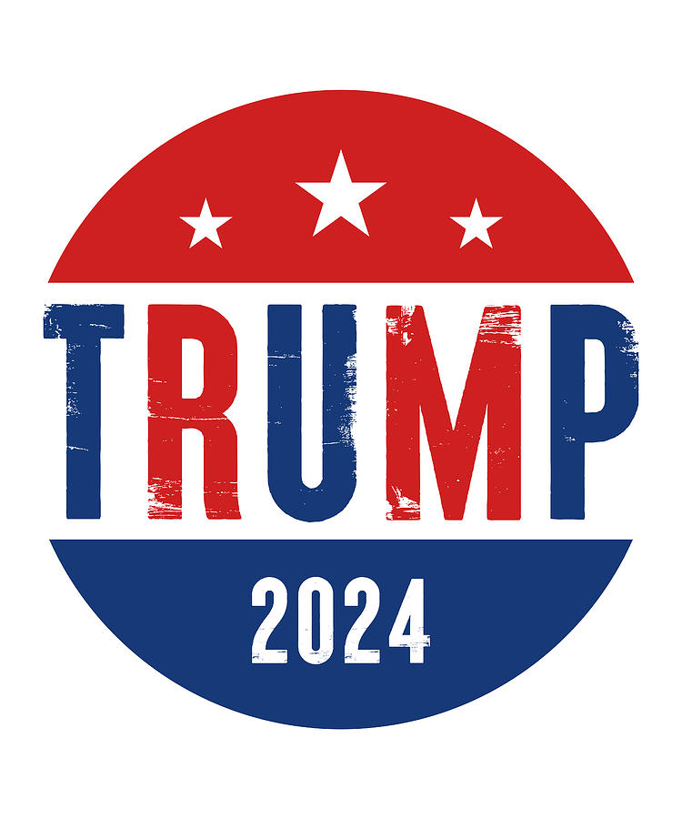 Trump 2024 Politics Gift America Retro USA Digital Art by P A Fine