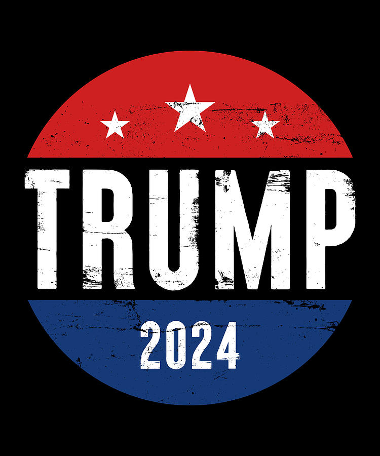 Trump 2024 Politics Gift America USA vintage retro Digital Art by P A