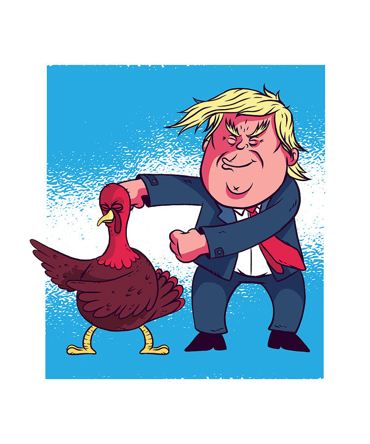 Trump dancing Thanksgiving Turkey Gift Digital Art by Qwerty Designs -  Pixels