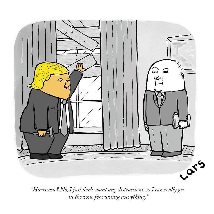 Cartoon Photograph - Trump in the Zone by Test