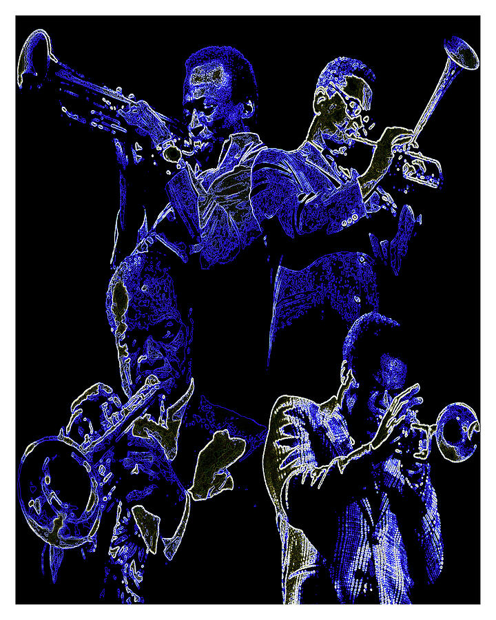 Trumpet Kings Digital Art by Rodney D Butler