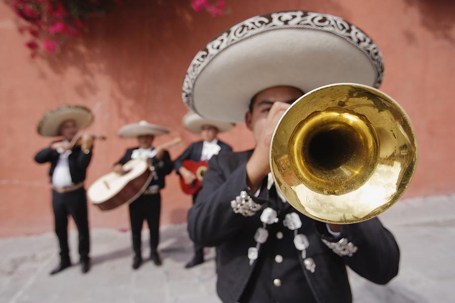 Trumpet player in Mariachi band Photograph by Jeremy Woodhouse