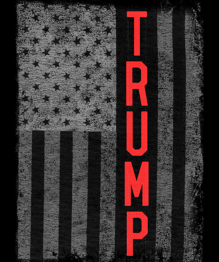 Trumps America USA Flag Patriotic Digital Art by Flippin Sweet Gear
