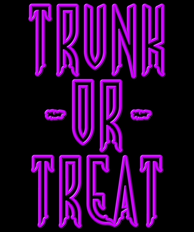 Trunk Or Treat Halloween Digital Art by Flippin Sweet Gear