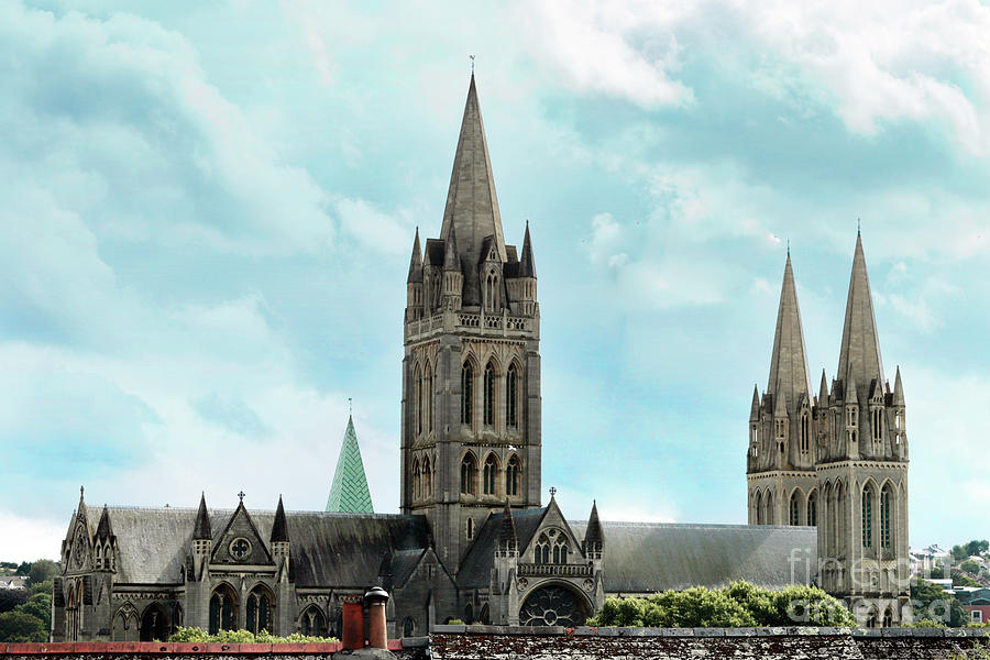 Architecture Photograph - Truro Cathedral North Side by Terri Waters