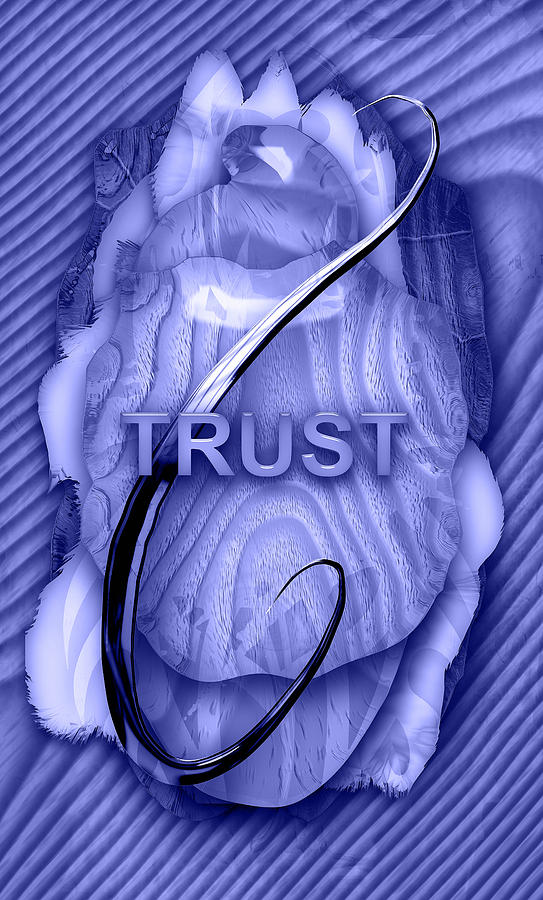 Inspirational Mixed Media - Trust 3 by Marvin Blaine