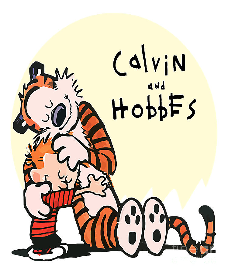 Truth About Calvin And Hobbes Frend Typography Art Retro Digital Art by ...