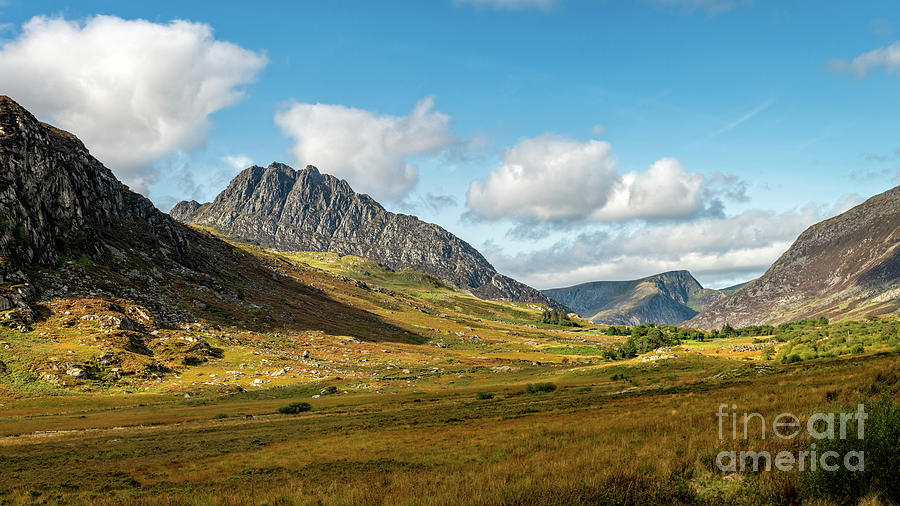 Tryfan and Ogwen Valley Snowdonia Wales Photograph by Adrian Evans
