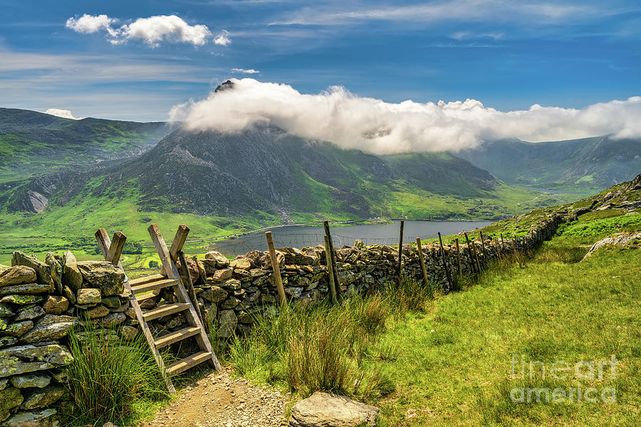Tryfan Mountain And Llyn Ogwen Snowdonia  Photograph by Adrian Evans