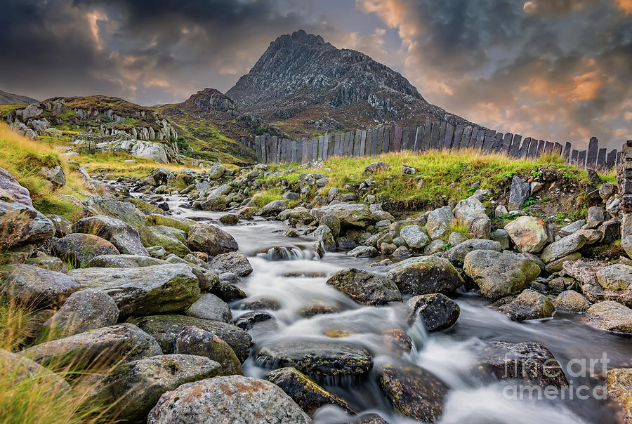 Tryfan Mountain East Rapids Snowdonia  Photograph by Adrian Evans