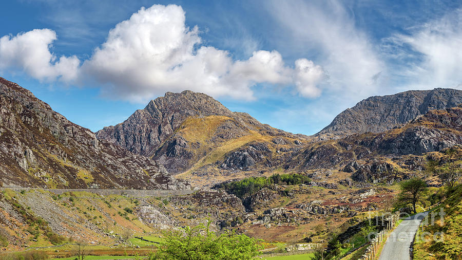 Tryfan Mountain Nant Ffrancon Wales Photograph by Adrian Evans