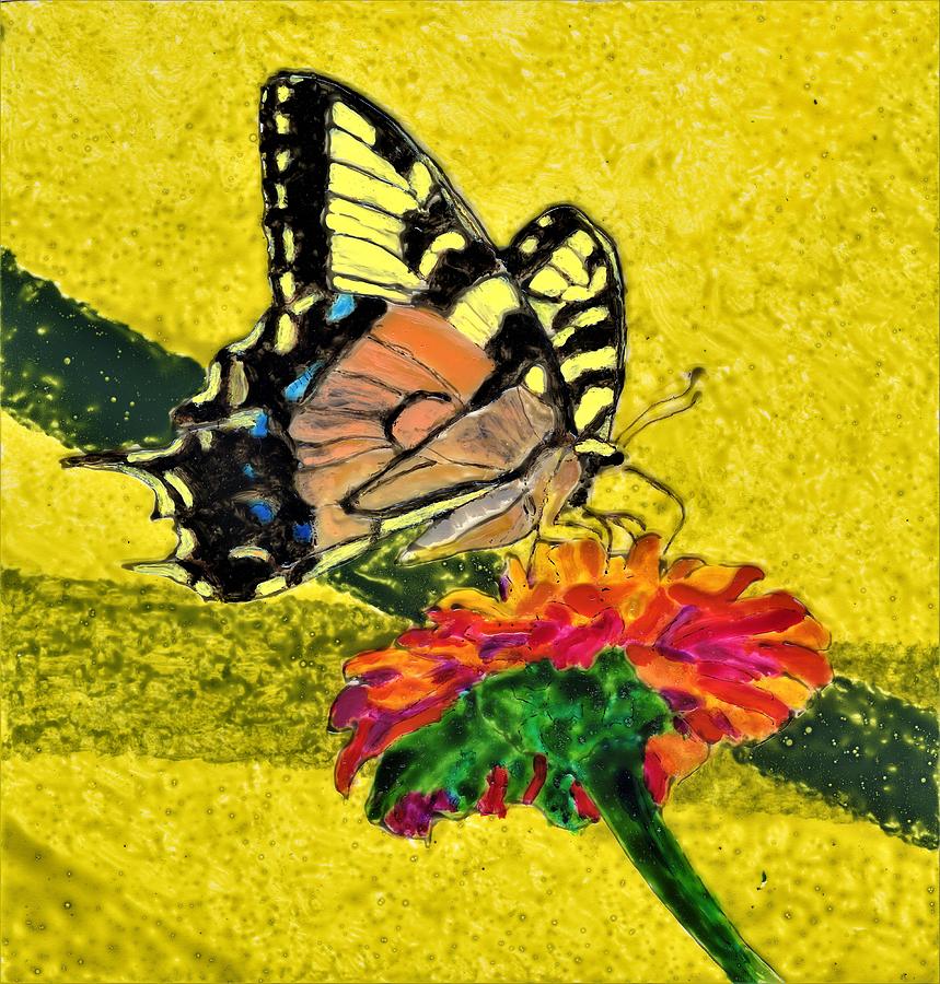 TS Butterfly Painting by Phil Strang