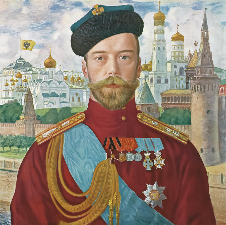 Boris Kustodiev Painting - Tsar Nikolai by Boris Kustodiev by Mango Art