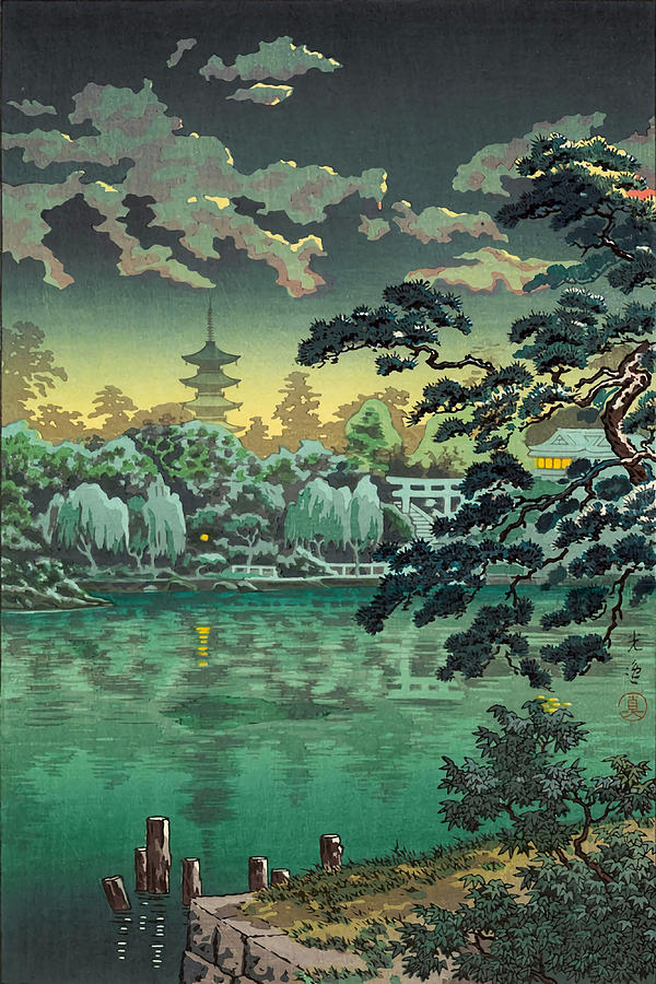 Tsuchiya Koitsu Ueno Shinobazu Pond Painting by Selina Wendy | Fine Art ...