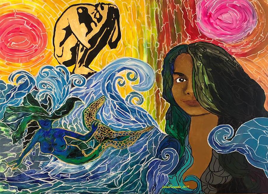 Tsunami of Change Painting by Lorena Fernandez