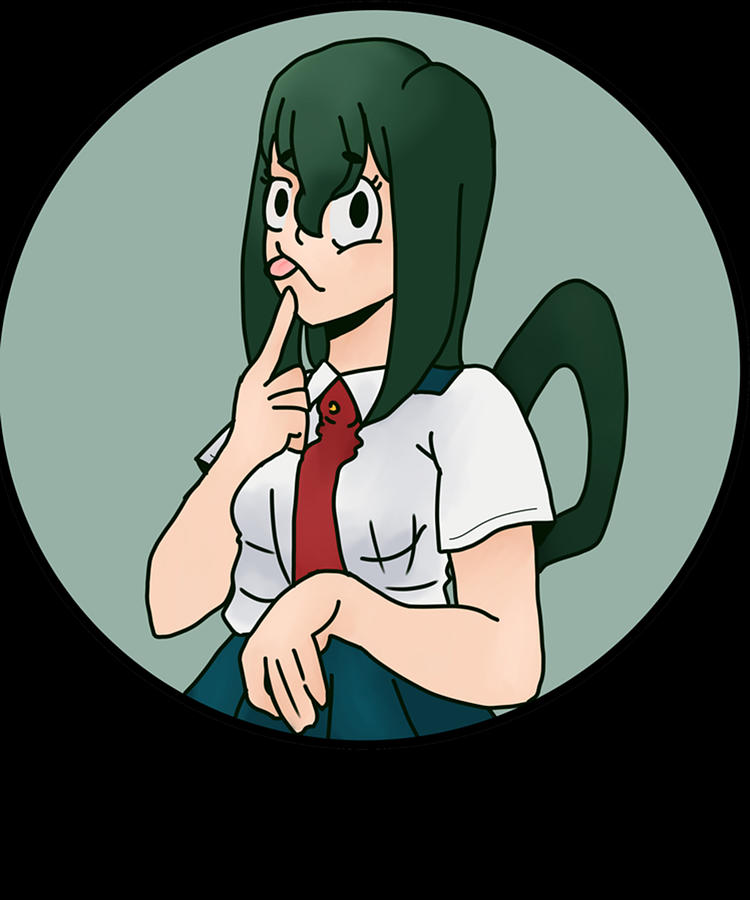 Tsuyu Asui MHA Digital Art by Vena Rogahn - Fine Art America