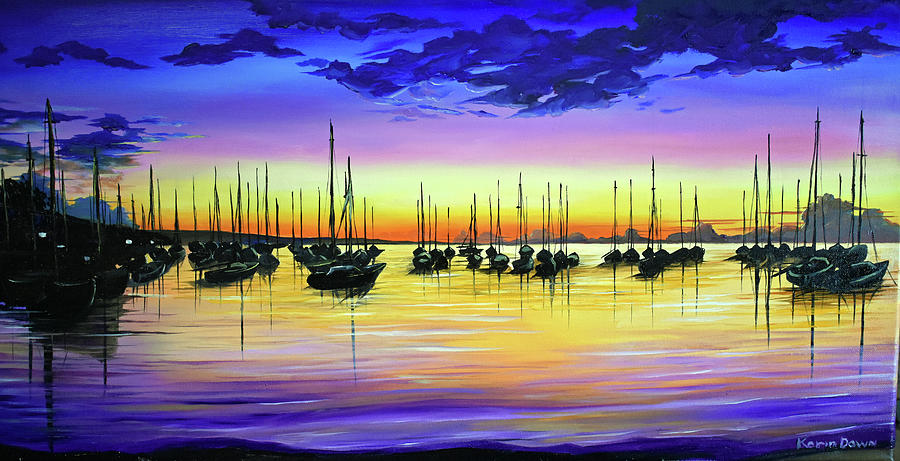 TTYA  Trinidad Sunset Painting by Karin  Dawn Kelshall- Best