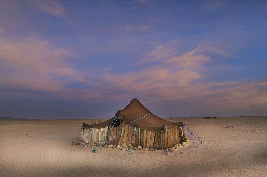 Tuareg camp in the desert near Ichmid Photograph by Maremagnum